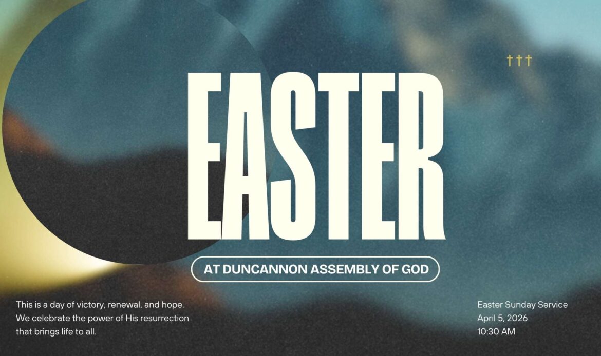 Easter Service at 10:30 AM invitation